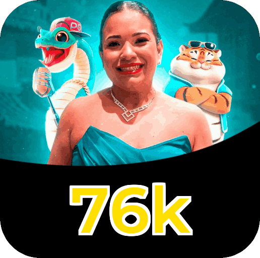 Plataforma 76k mostrando interface moderna, jogos certificados e recursos de segurança licenciados